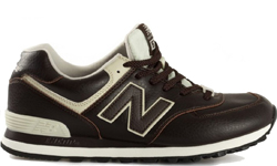 New Balance 574 Коричневые с белым