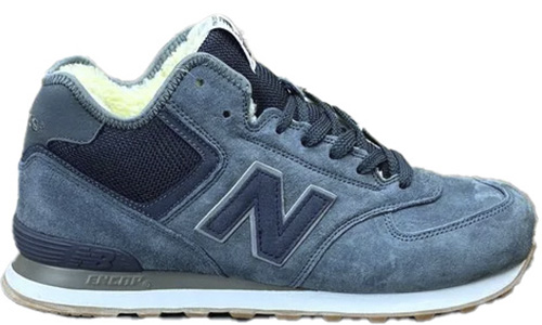 New Balance 574 Mid Dark Grey с мехом