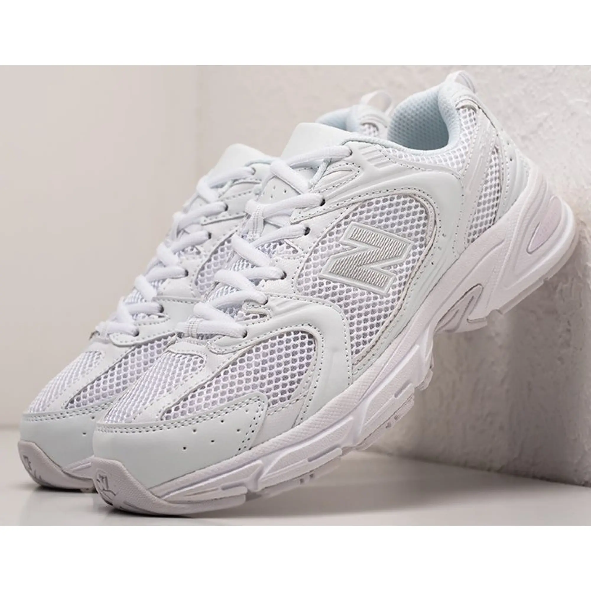 All white new balance 99 shop
