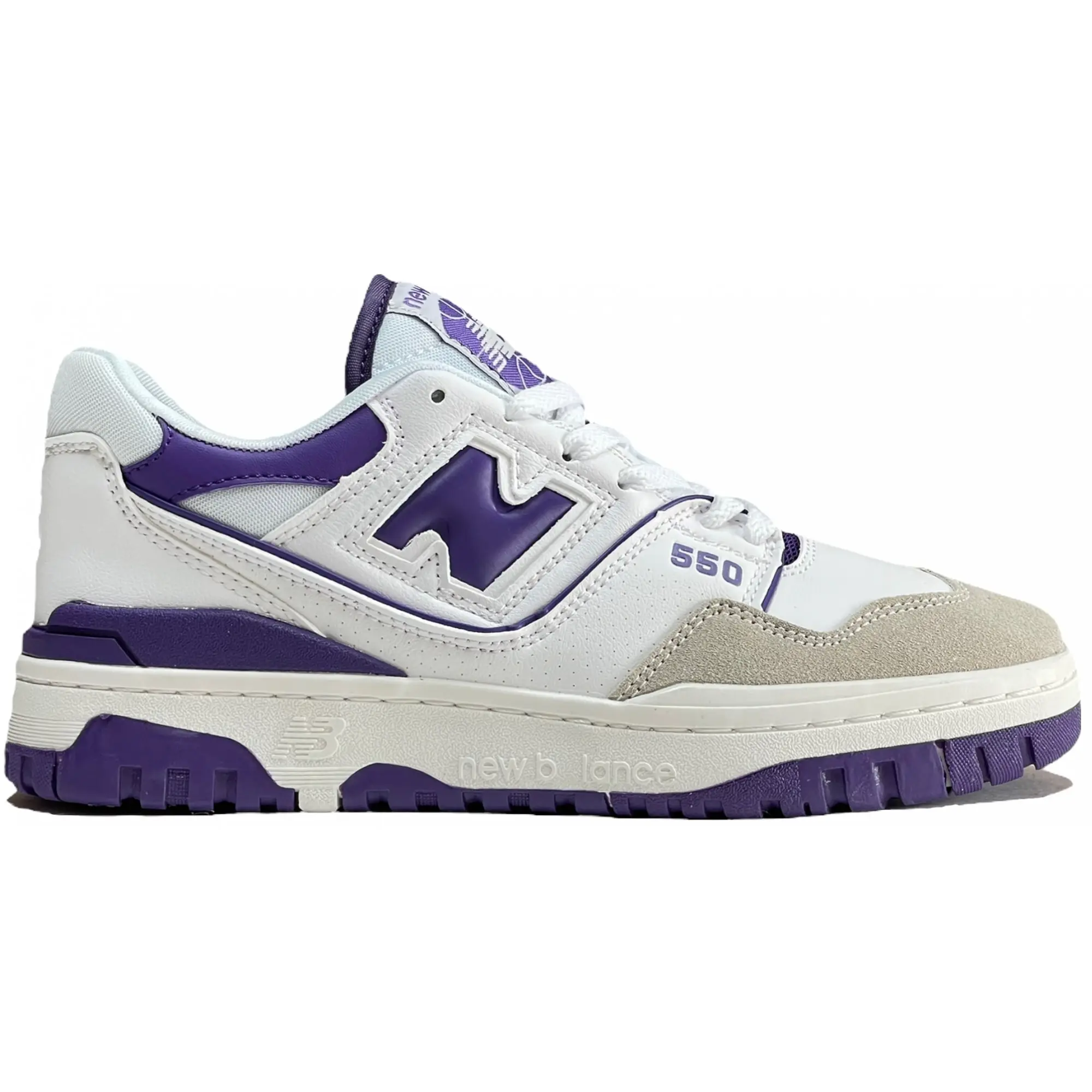 New Balance 550 White Prism Purple