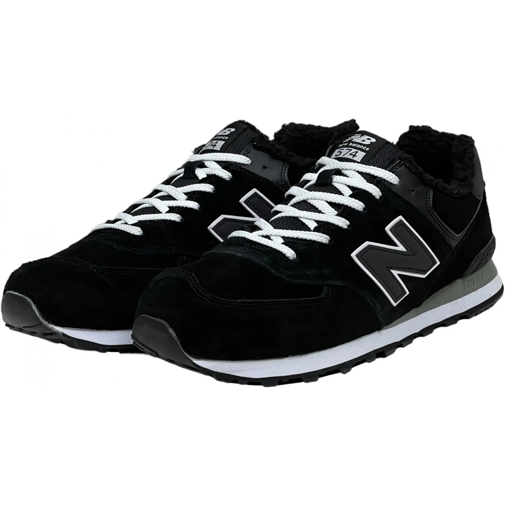 New Balance 574 Black White Big Size