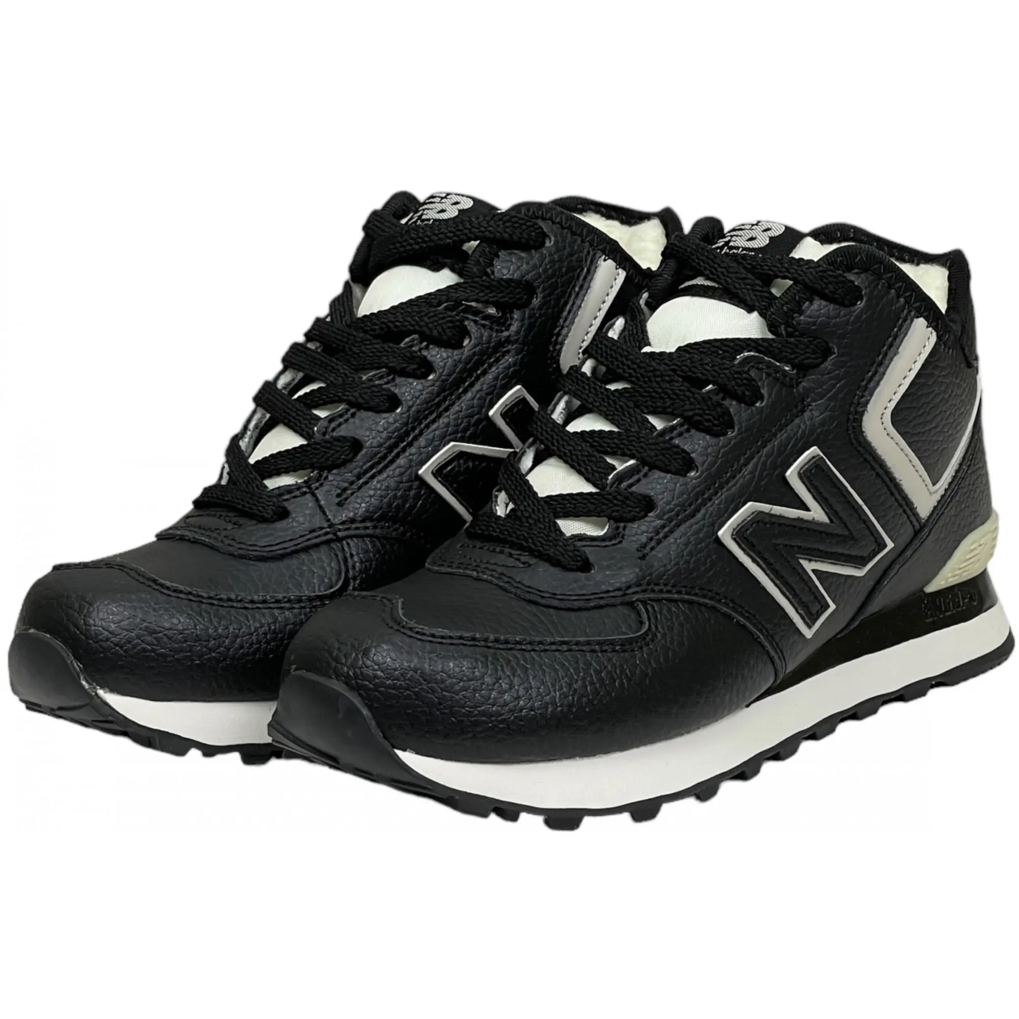 New Balance 574 Mid Black White Leather
