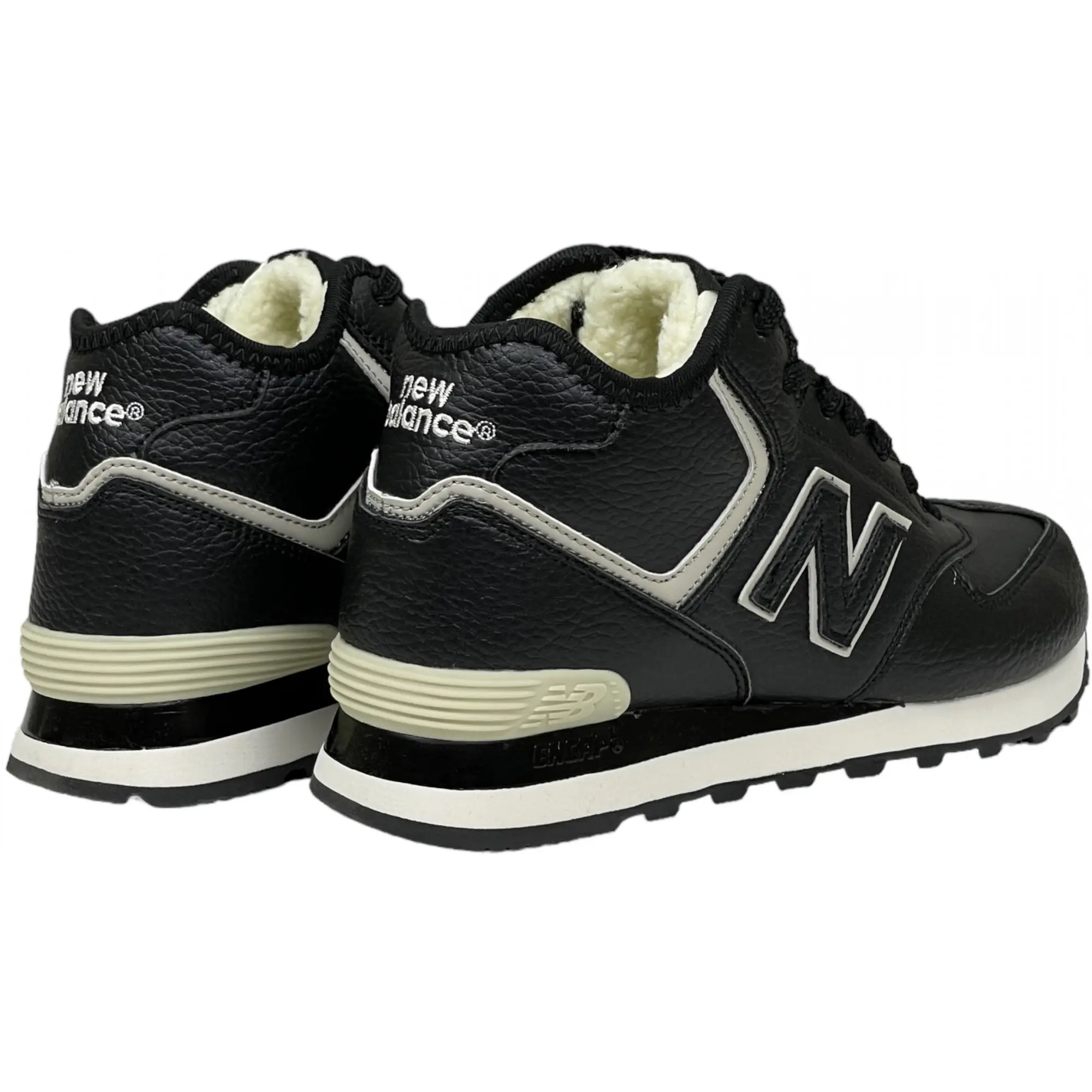 New Balance 574 Mid Black White Leather
