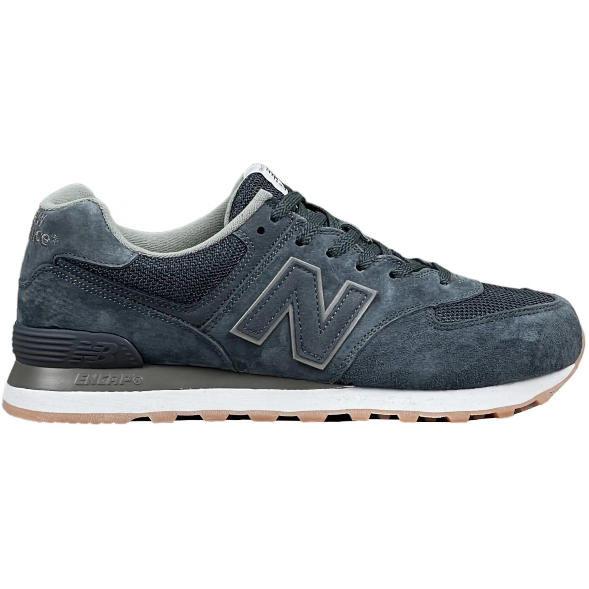 New Balance 574 Retro Metallic Patch Blue