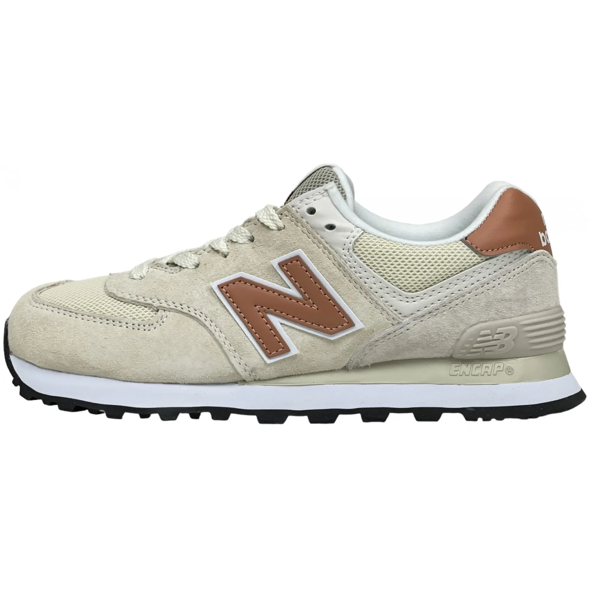 New balance 574 tan suede sales
