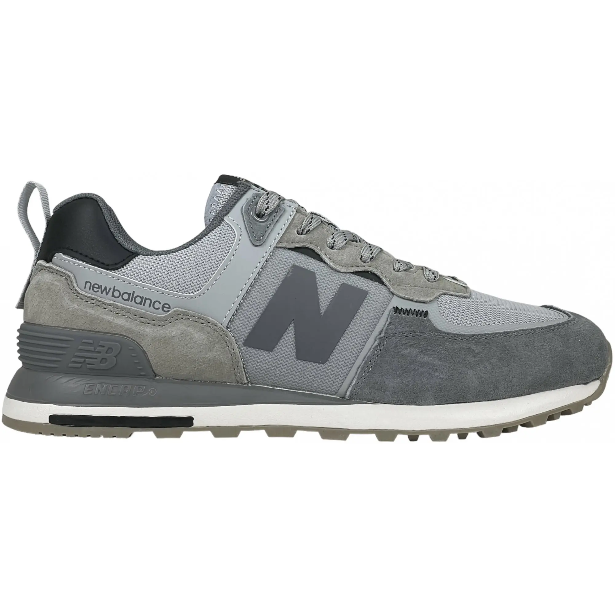 New Balance 574 Suede Gray and Silver